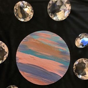 Hand Designed & Painted Colorful Plate